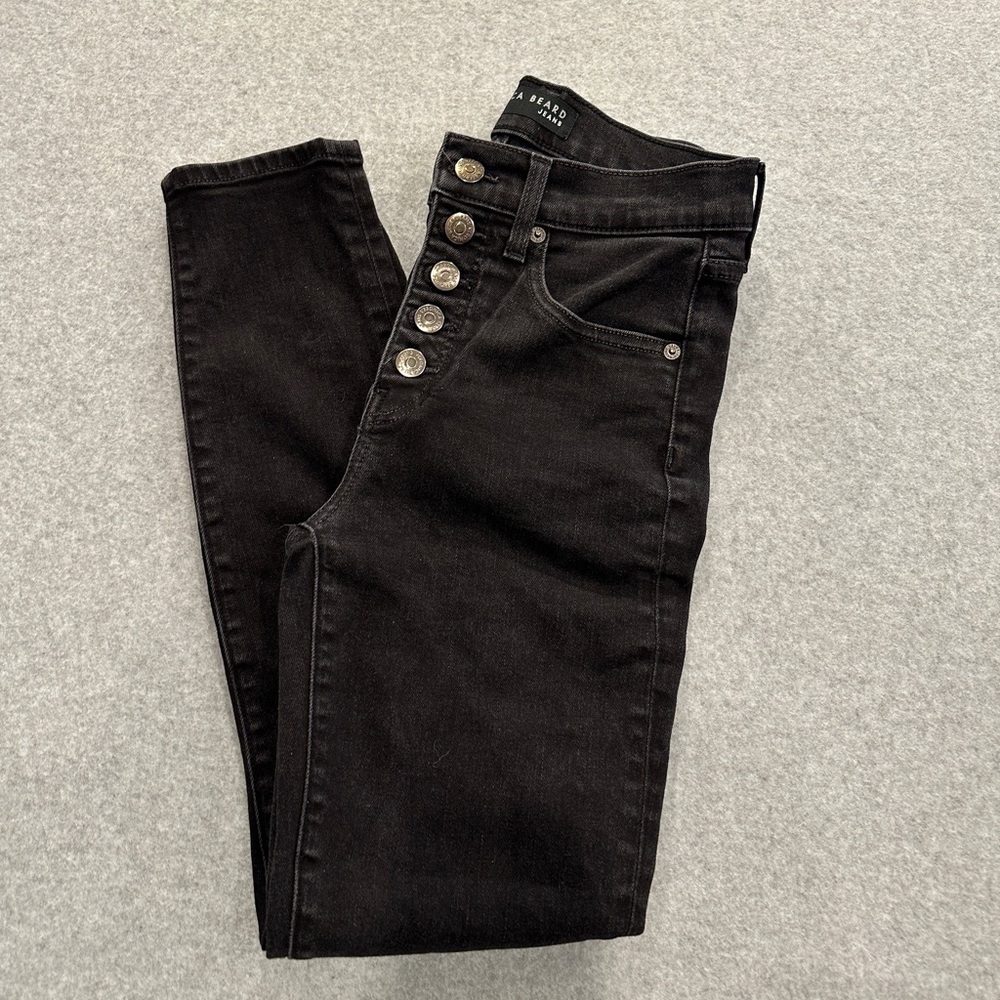Veronica Beard Debbie Skinny Jeans - Onyx - Picture 2 of 8